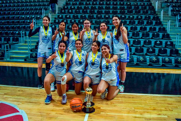 Estrellas Aguascalientes B Bicampeonas de Intermedia de la Liga Dominical de basquetbol