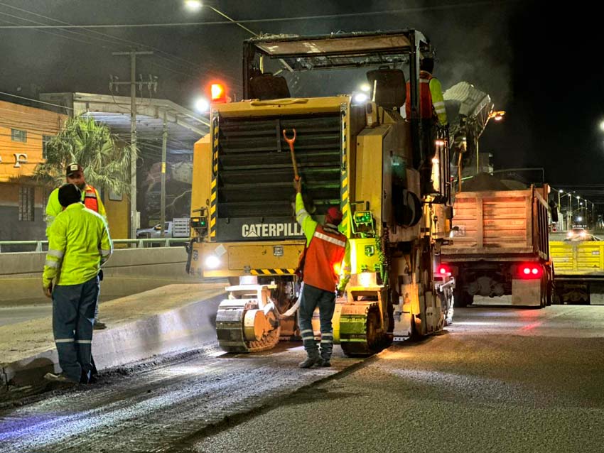 Inicia Municipio de Aguascalientes trabajos de rehabilitación en el puente superior de avenida de convención de 1914 norte