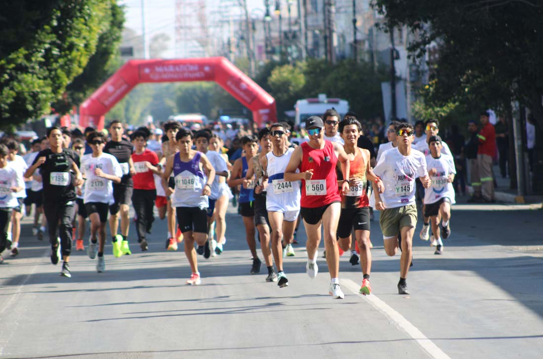 Los juveniles tuvieron su carrera en el Maratón Guadalupano 2025 en Aguascalientes