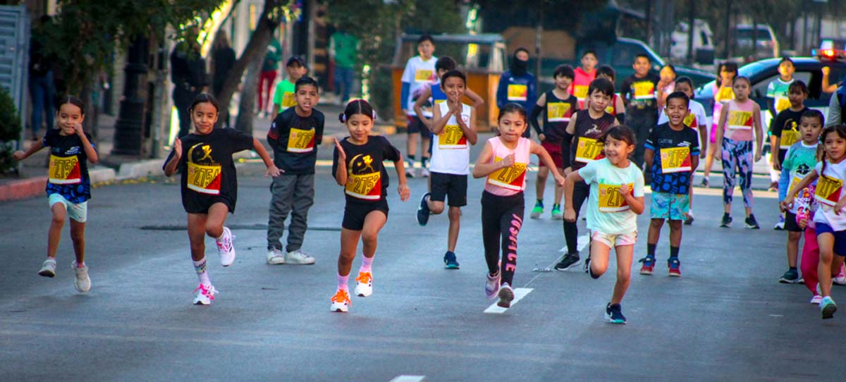 Los niños disfrutaron del Maratón Guadalupano 2025