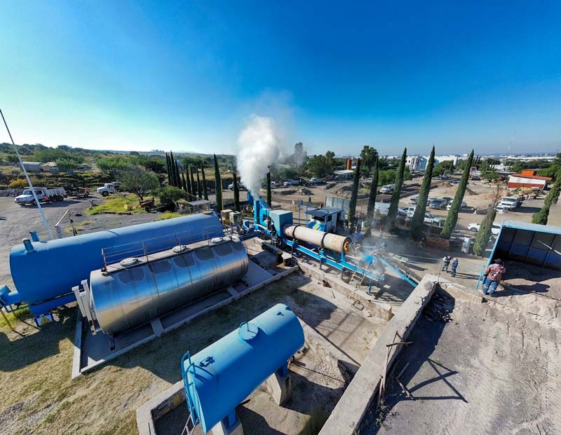 Planta de asfalto del Municipio de Aguascalientes produce 80 toneladas por hora