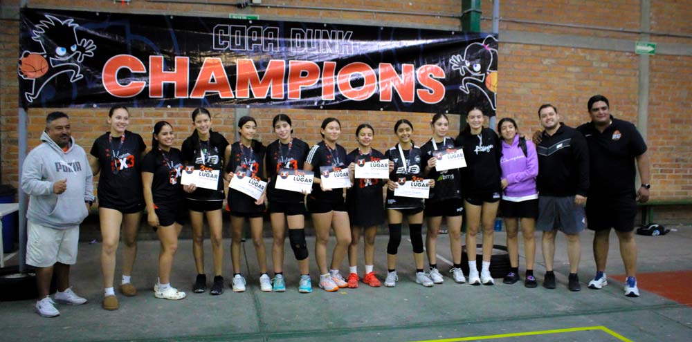 Todo un éxito el torneo Nacional de basquetbol 3x3 de la Copa Dunk 2025 en Aguascalientes