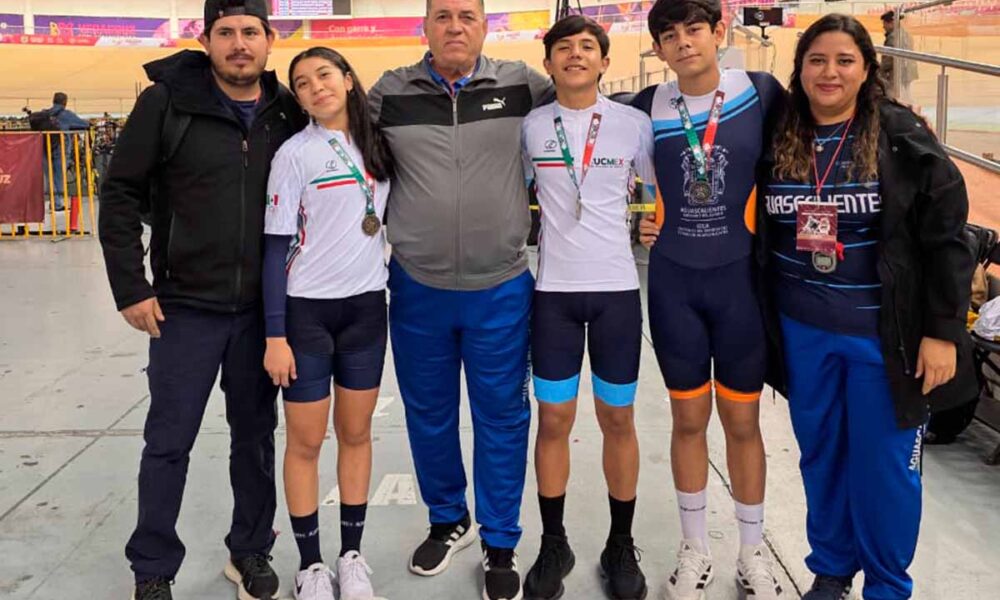 Aguascalientes brilla en el Nacional de Ciclismo de Pista Xalapa 2026: Aitana Torres y Santiago Santillán lideran el medallero.