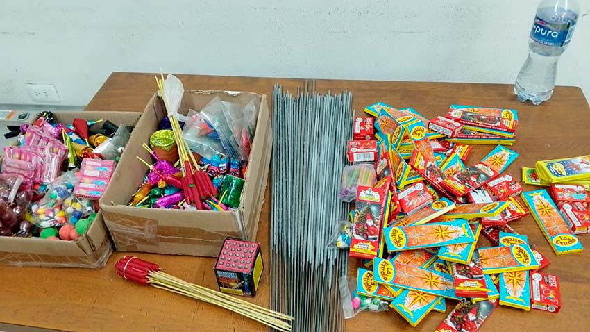 Más de 10 mil piezas de pirotecnia aseguradas en Jesús María