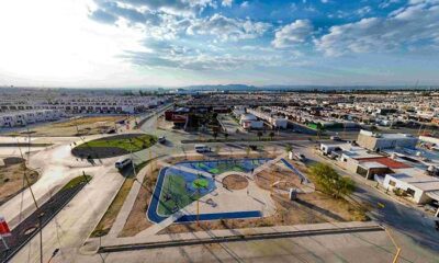 Supervisan Tere Jiménez y Leo Montañez nuevo parque en Paseos del Sur