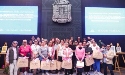 Leo Montañez entrega apoyos a mujeres sobrevivientes de cáncer de mama en Aguascalientes