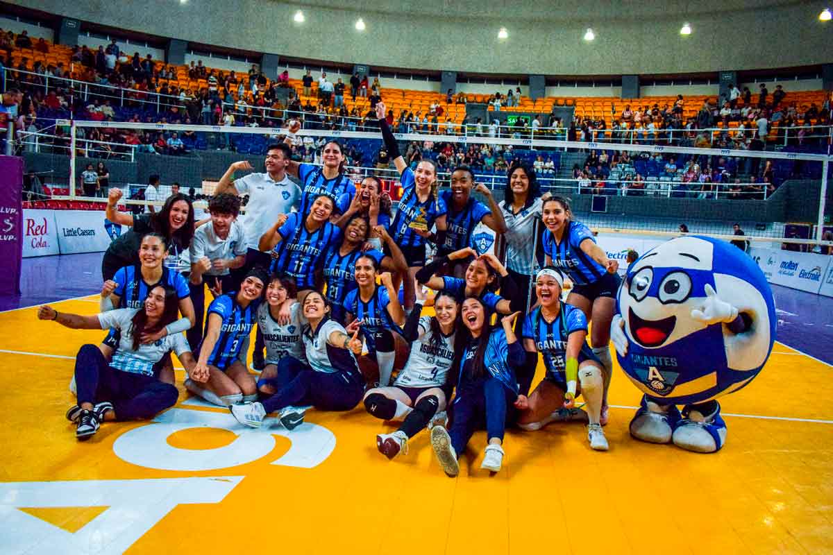 Gigantes de Aguascalientes vence a Guerreras de Puebla en un épico duelo de cinco sets en la LVP MX