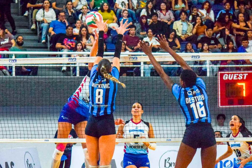 Gigantes de Aguascalientes vence a Guerreras de Puebla en un épico duelo de cinco sets en la LVP MX