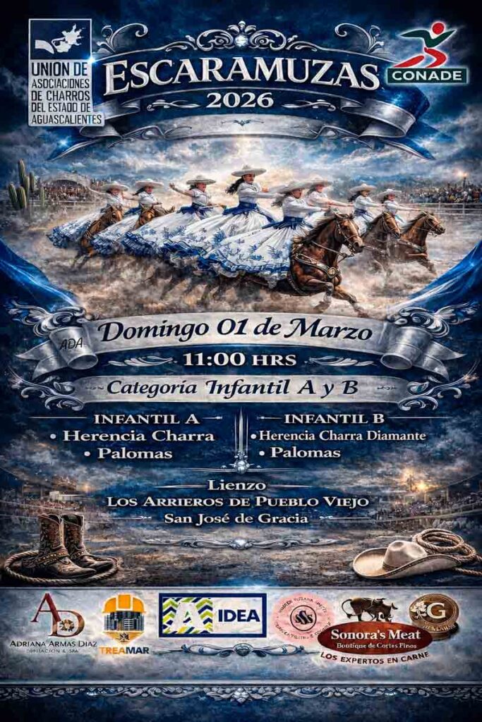 Gran Torneo de Escaramuzas 2026 en Aguascalientes: Categorías Infantiles A y B en San José de Gracia