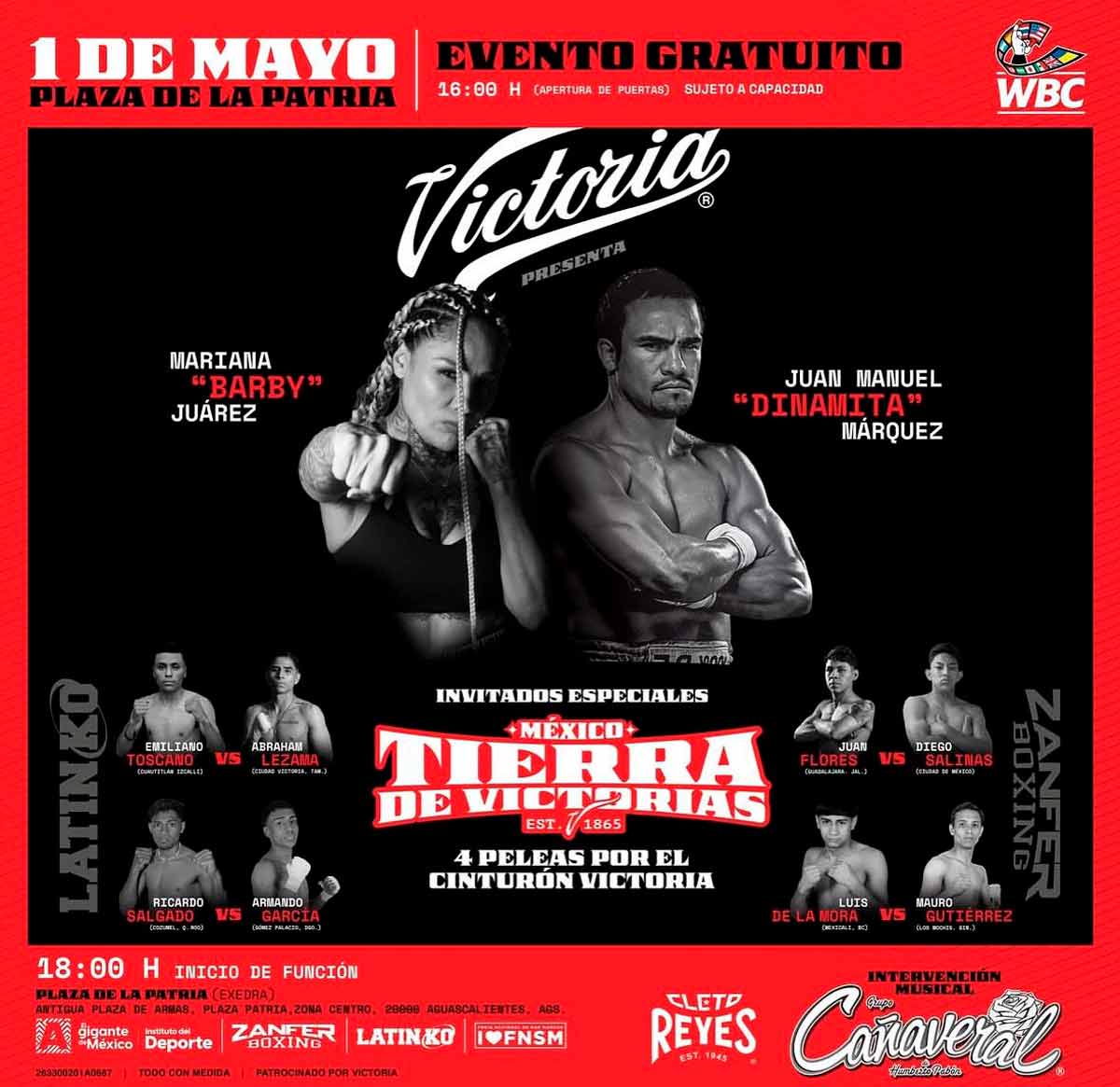 Aguascalientes será sede de la función de boxeo "Tierra de Victorias": Fecha horario y leyendas invitadas