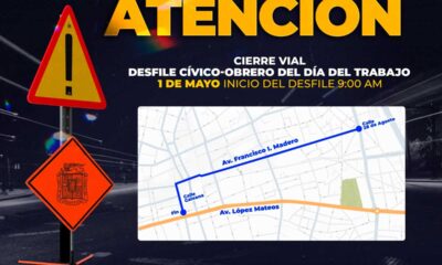 Cierres viales en Aguascalientes por el Desfile del 1 de Mayo: Rutas alternas y horarios