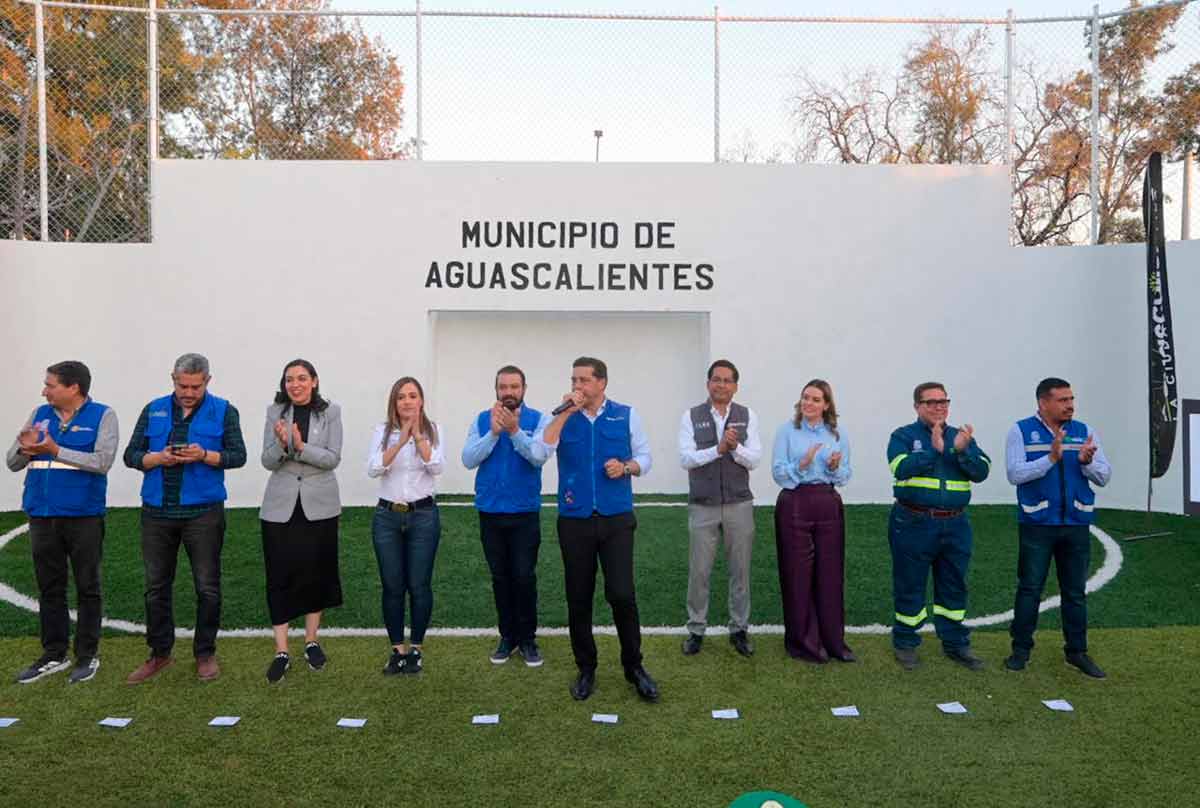 Leo Montañez entrega rehabilitación del Parque Centenario en Santa Anita I: Impulso al deporte en Aguascalientes