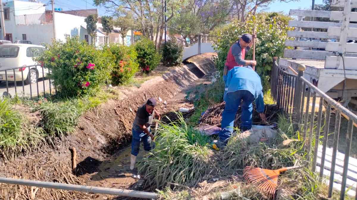Leo Montañez intensifica limpieza de canales en Aguascalientes para prevenir inundaciones en 2026