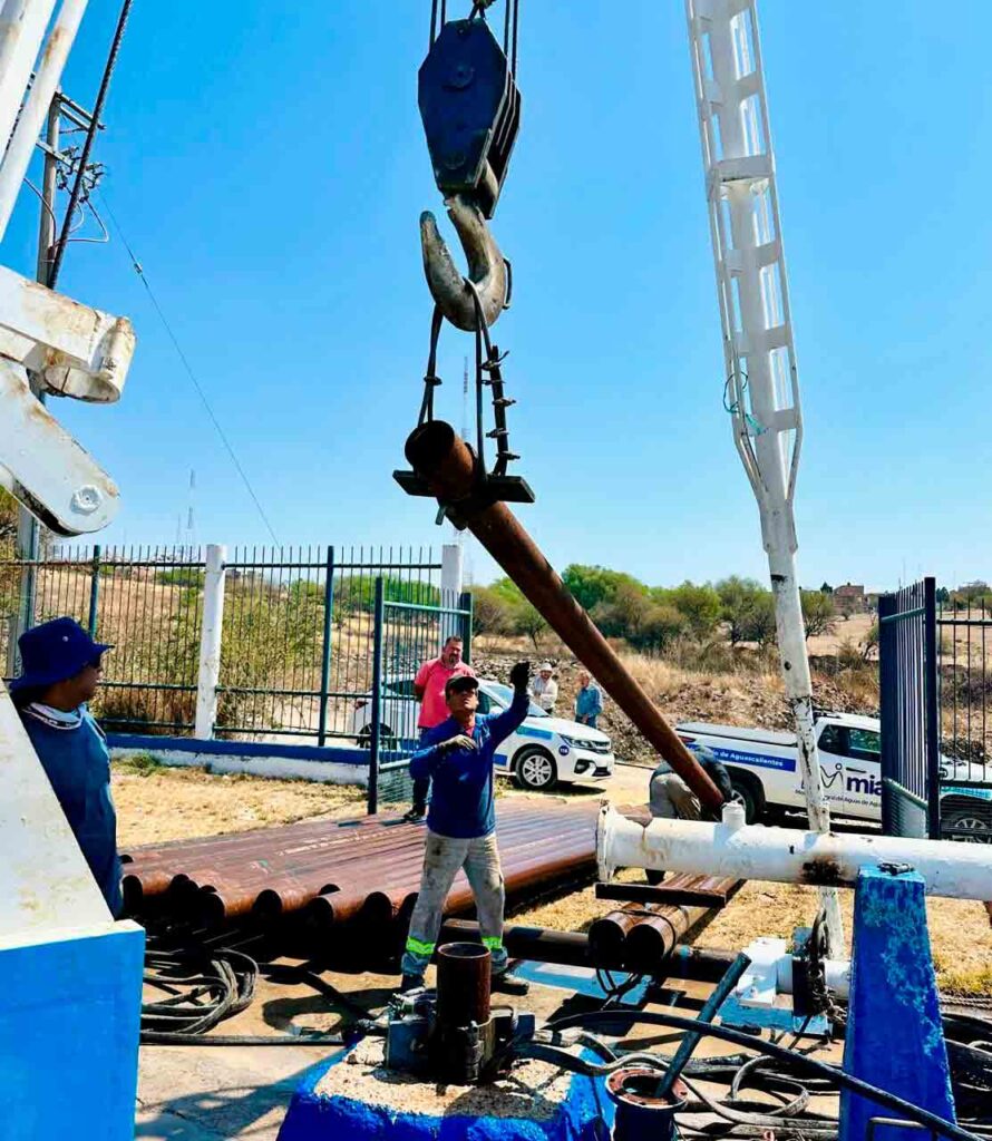 Leo Montañez intensifica rehabilitación de pozos de agua en Aguascalientes para garantizar el abasto