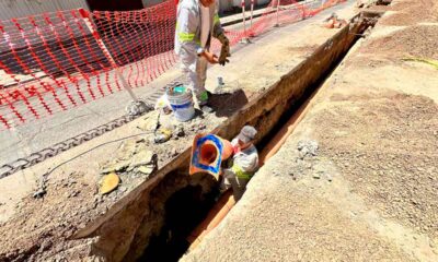 Leo Montañez moderniza red de alcantarillado en San Marcos para prevenir brotes sanitarios