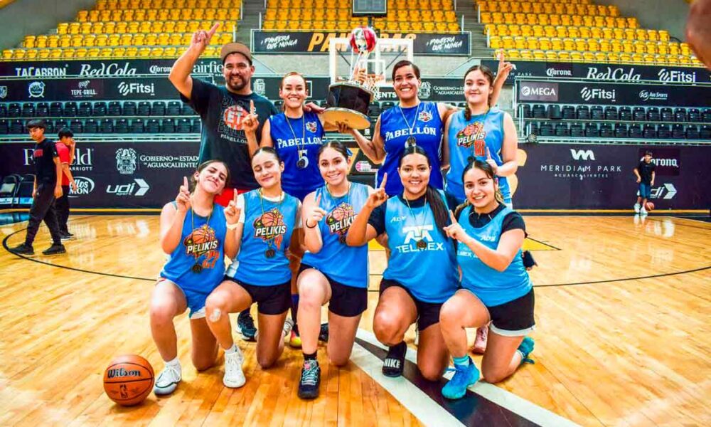 Pelikis de Pabellón se coronan campeonas de la Liga Dominical de Basquetbol en Aguascalientes