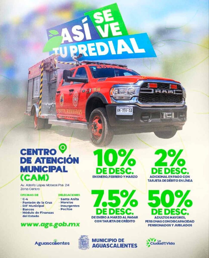 Predial Aguascalientes 2026: Leo Montañez invita a aprovechar el 10% de descuento en marzo