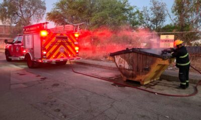 Aguascalientes: Protección Civil alerta por aumento de incendios en contenedores de basura