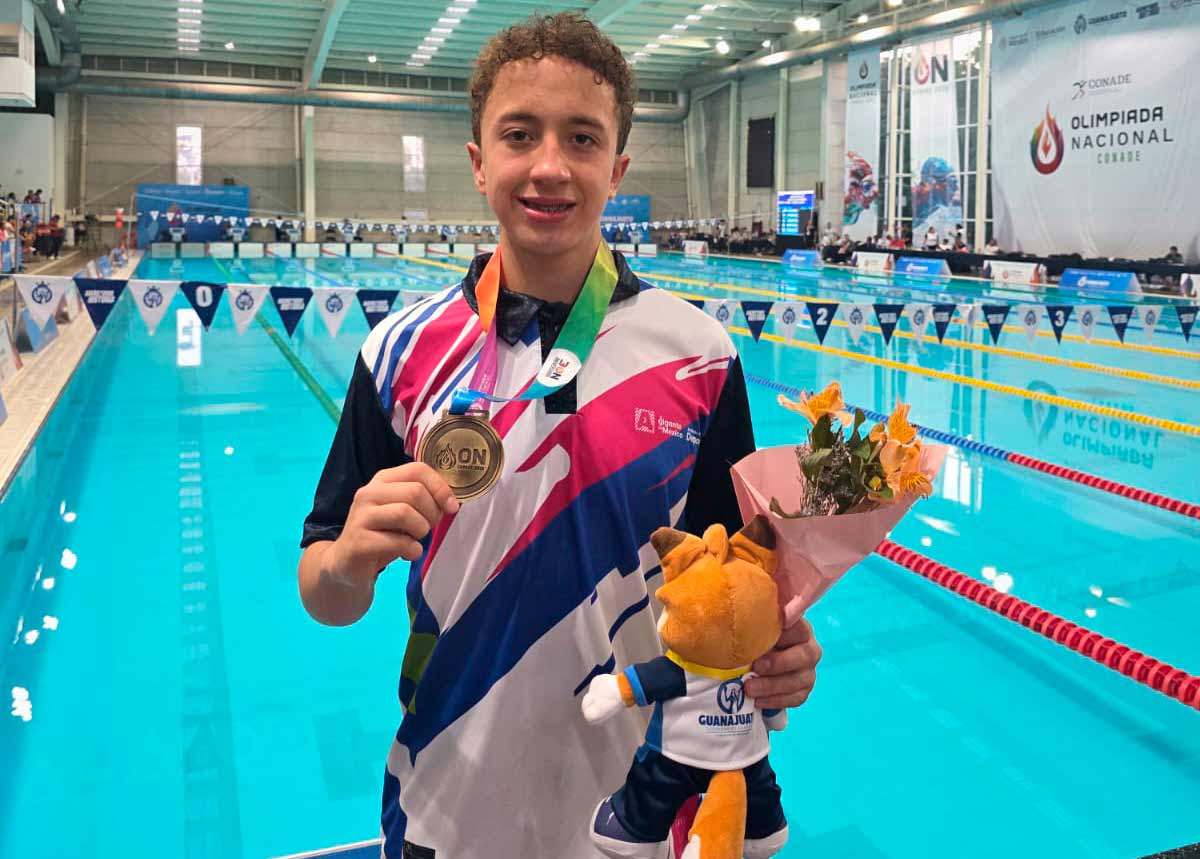 Aguascalientes brilla en Natación: Daniel Cardoso gana Oro en la Olimpiada Nacional 2026