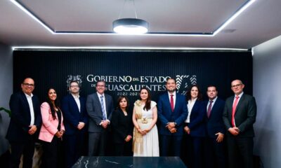 Gobernadora Tere Jiménez proyecta crecimiento de la industria automotriz con AUMOVIO en Aguascalientes