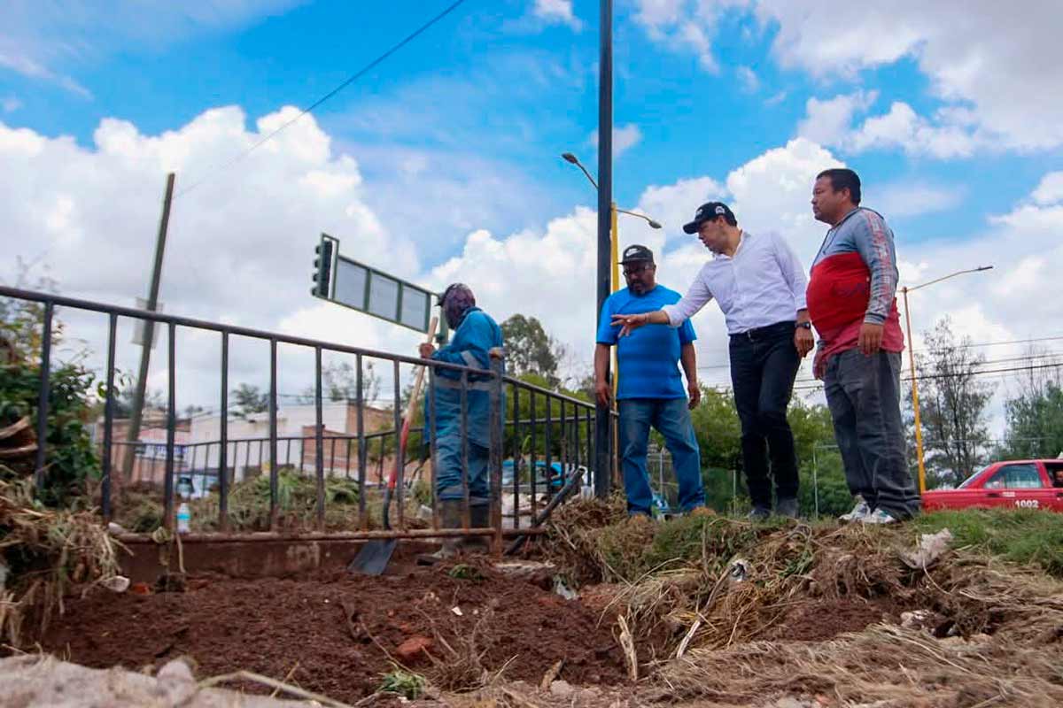 Limpieza de alcantarillas en Aguascalientes evita inundaciones
