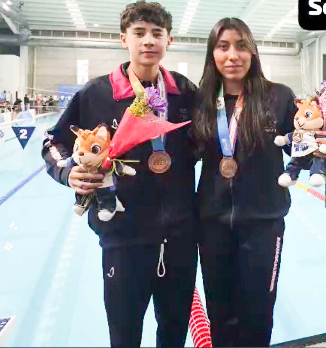 Olimpiada Nacional 2026, Natación Aguascalientes, Deporte Hidrocálido, Medallero Nacional, Sara Abigail Martínez, Leonel Edrei Fernández