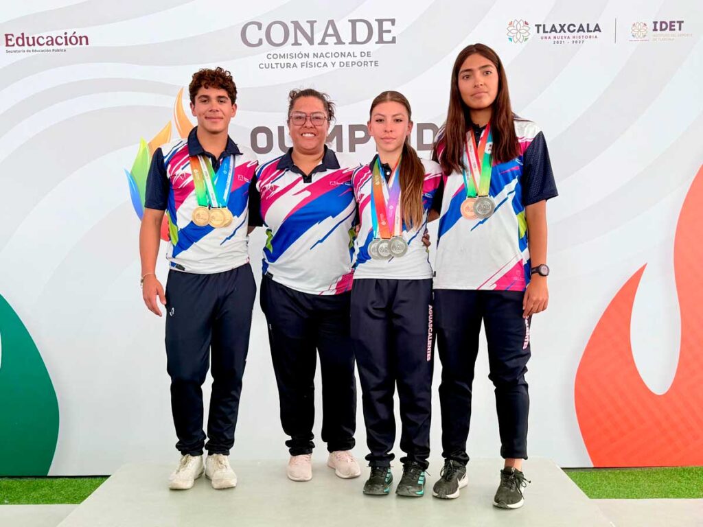 Patinaje de velocidad: Oro 50 histórico para Aguascalientes en la Olimpiada Nacional